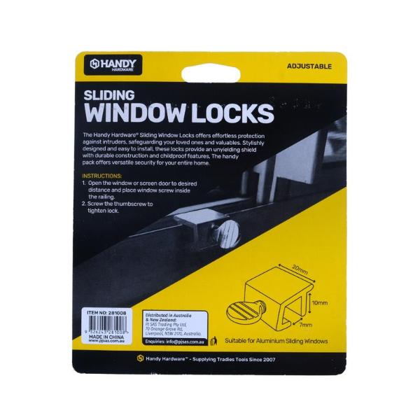 6 Pack Venting & Locking Sliding Window Locks The Base Warehouse