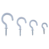 Load image into Gallery viewer, 30 Pack White PVC Assorted Fasteners & Fixings Screw Hooks In Storage Case