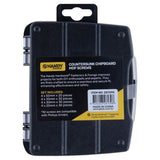 Load image into Gallery viewer, 110 Pack Countersunk Chipboard MDF Assorted Fasteners & Fixings Screw Hooks In Storage Case