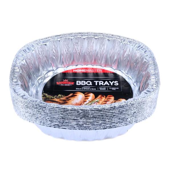 Foil BBQ Trays - 33cm x 27cm x 9cm
