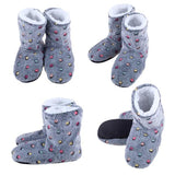 Load image into Gallery viewer, Womens Sherpa Lined Polka Dots Boots Slippers
