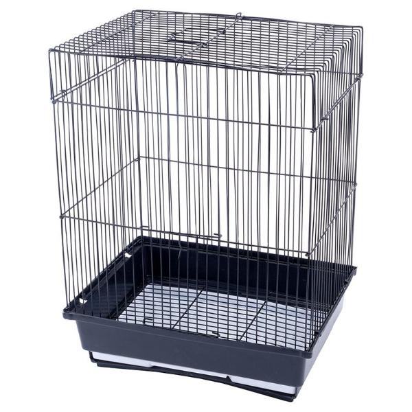 Black Or White Partitioned Breeders Bird Cage - 30cm x 23cm x 39cm