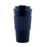 Load image into Gallery viewer, Black Tall Travel Coffee Mug - 450ml