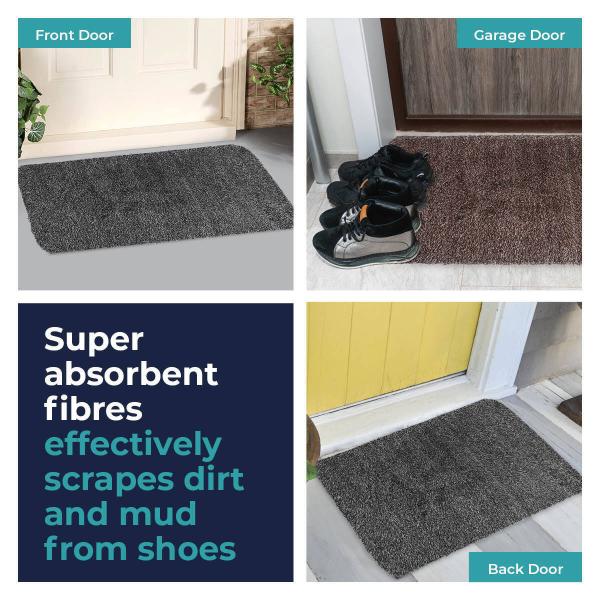 Home Master Highly Absorbent Non Slip Backing Door Mat- 40cm x 60cm