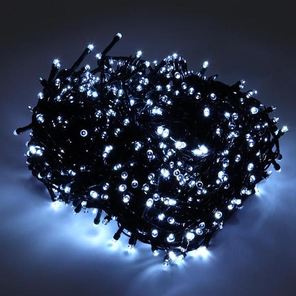 8 Functions Cool White Solar Led Fairy Lights - 49.5cm