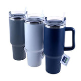 Load image into Gallery viewer, Insulated Handle Cup With Straw - 1.2L