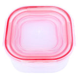 Load image into Gallery viewer, 4 Pack Square Lock It Fresh Food Container - 250ml x 650ml x 1100ml x 1700ml