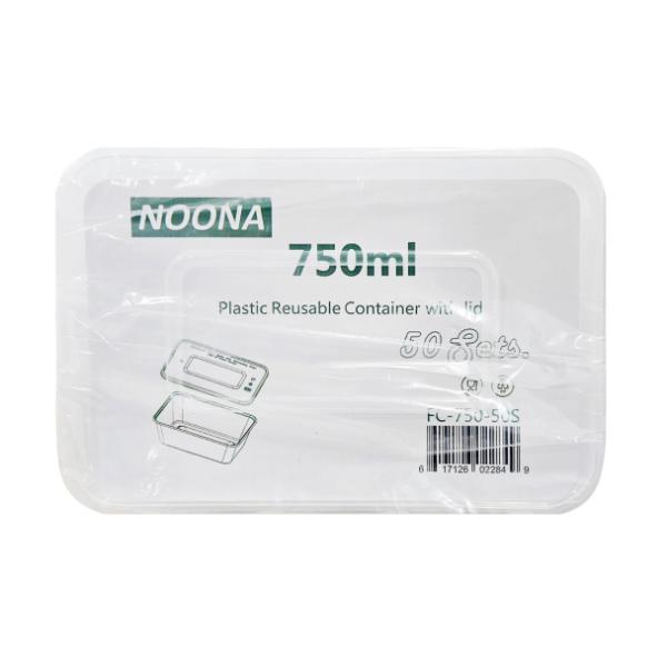 53 Pack Reusable Food Containers - 750ml