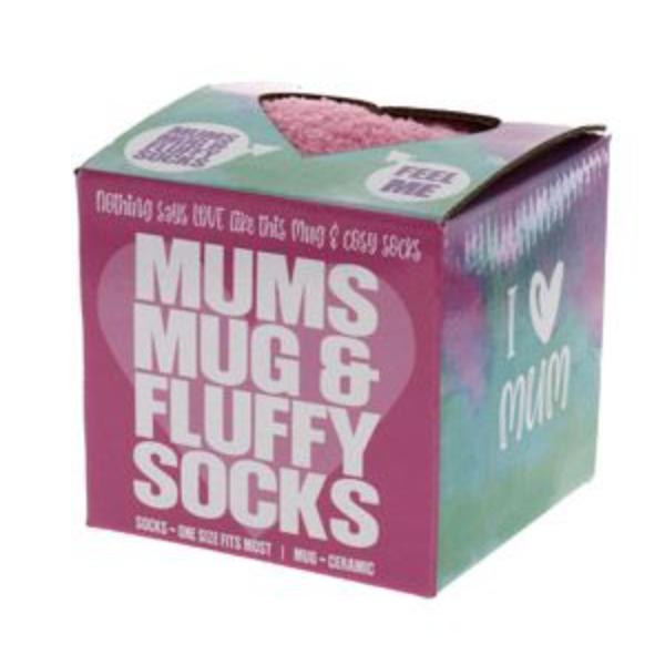 Ceramic Mums Relaxing Coffee Mug With Fluffy Socks - 250ml