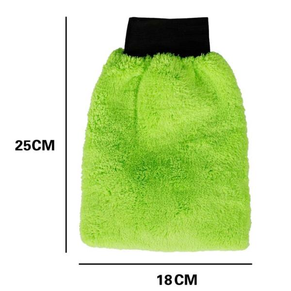 Car Premium Microfibre Wash Mitt - 25cm x 18cm