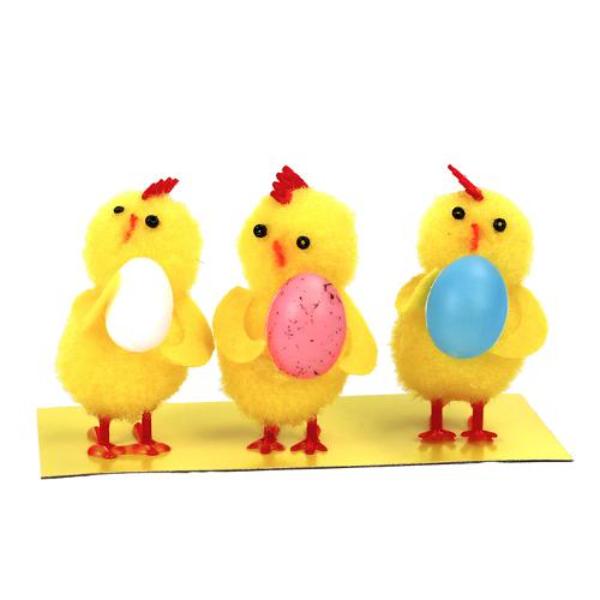 3 Pack Easter Chicks Eggs - 5cm