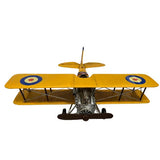 Load image into Gallery viewer, Metal Yellow Airplane - 35cm x 31cm x 11cm
