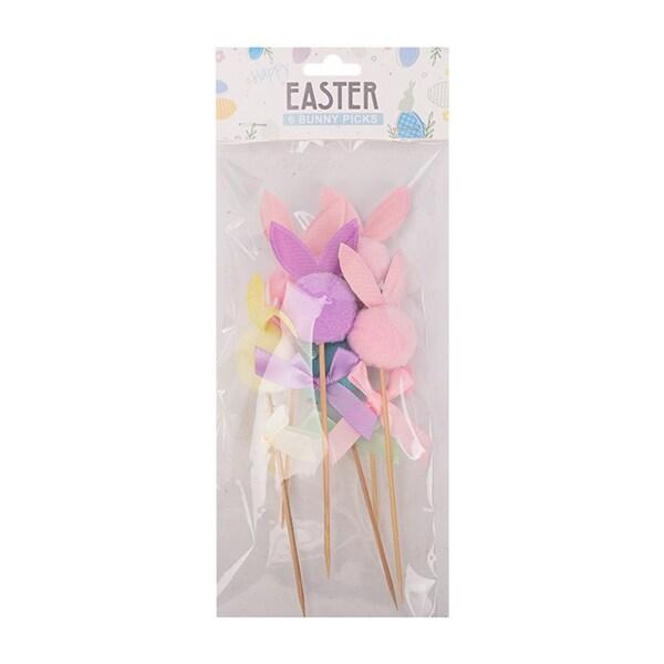 6PK 14CM BUNNY PICKS
