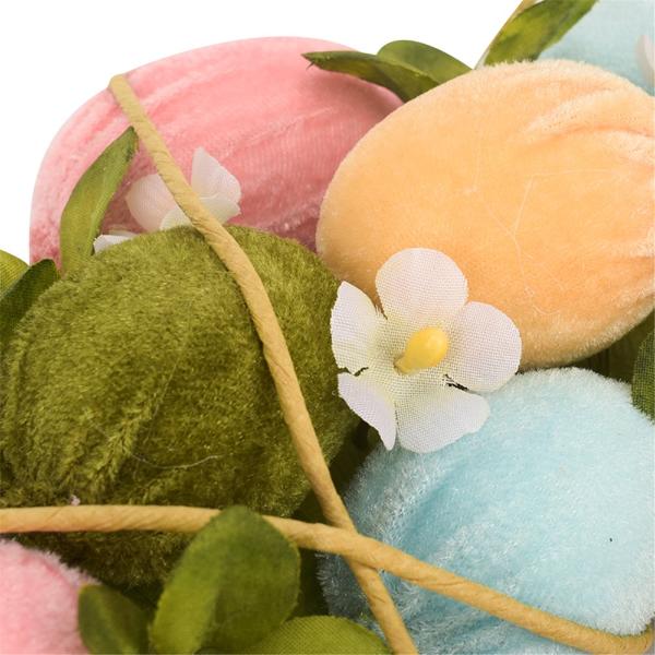 Velvet Egg Wreath - 40cm