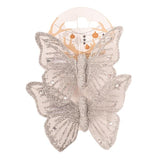 Load image into Gallery viewer, 2 Pack Silver Butterfly With Clip - 9cm x 6cm