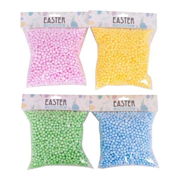 Assorted Pastel Foam Balls - 1cm