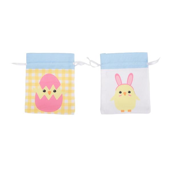 Assorted Canvas Easter Gift Bag - 12cm x 15cm