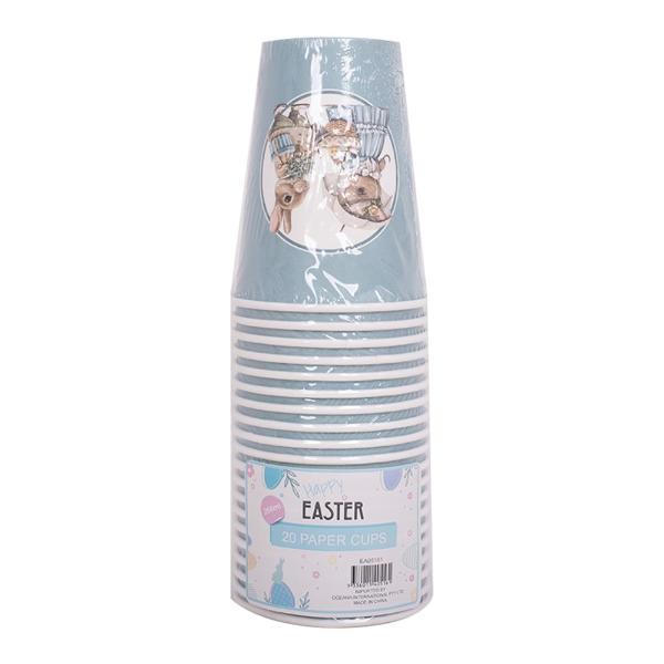 20 Pack Old World Easter Paper Cup - 266ml