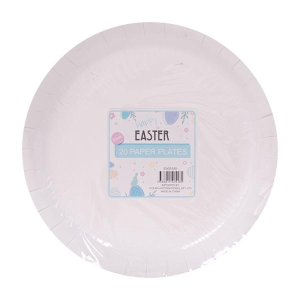 20 Pack Old World Easter Plate - 23cm