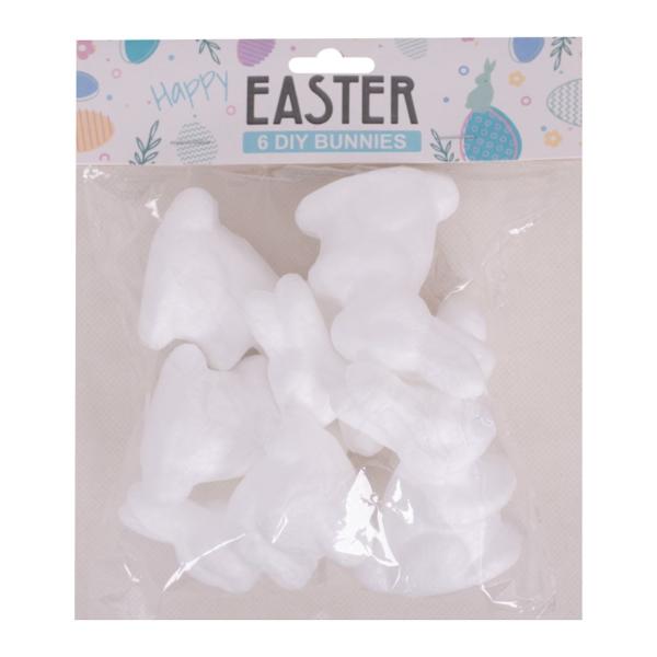 6 Pack Diy Bunnies - 7.5cm