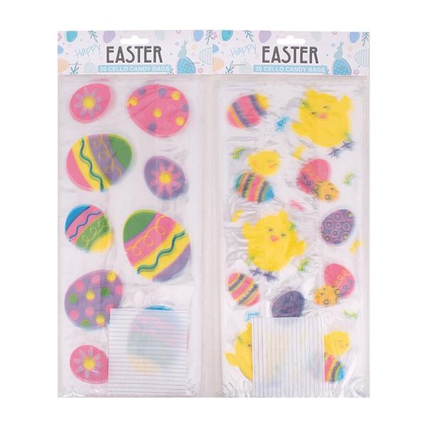 20 Pack Cello Candy Bags With Twist Ties