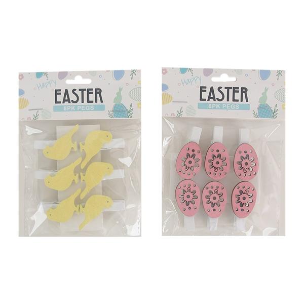 6 Pack Easter Pegs
