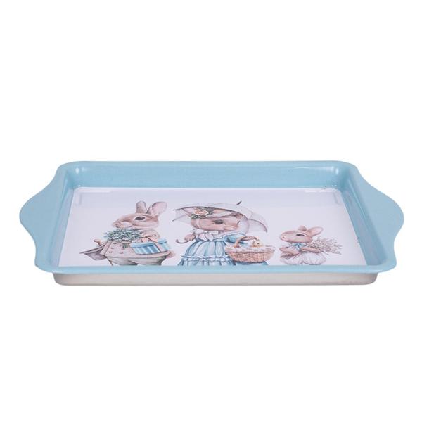 Metal Old World Easter Tray - 21.5cm x 14.5cm