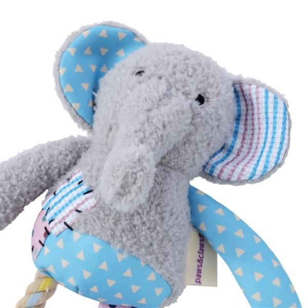 Patchy Pals Plush Elephant Pet Toy - 36cm x 20cm x 8cm