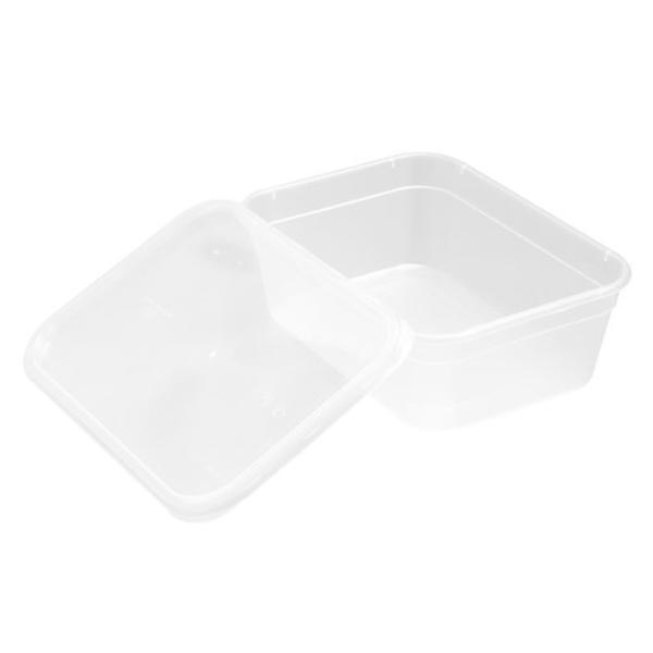 8 Pack Rectangle Reusable Food Container - 2L
