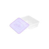 Load image into Gallery viewer, 20 Pack Lemon & Lime Reusable Rectangular Food Container With Coloured Lids - 750ml