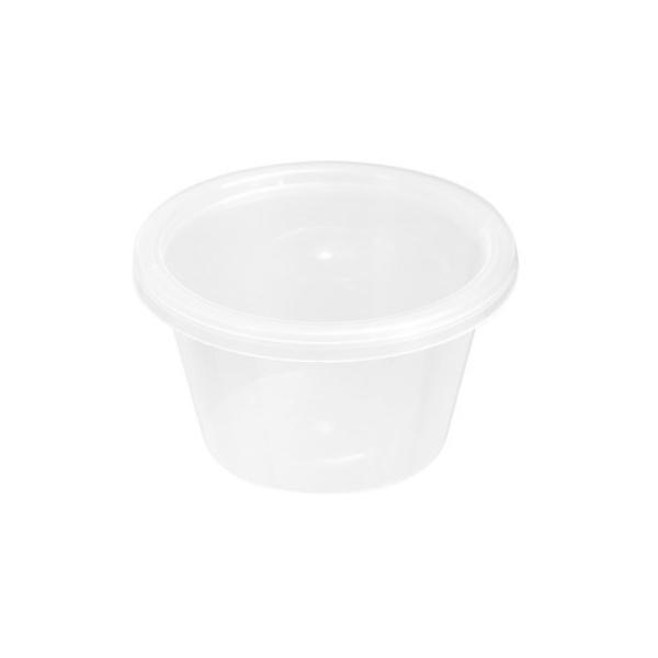 20 Pack Round Reusable Sauce Container - 100ml