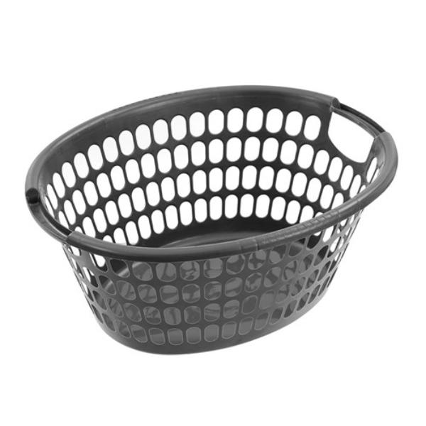 Oval 40L Laundry Basket - 58cm x 46cm x 25cm