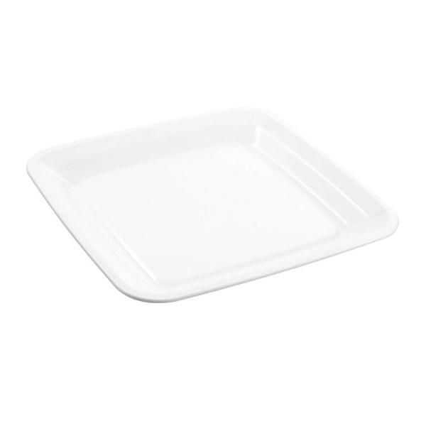 Lemon & Lime White Square Serving Food Snacks Platter - 40cm x 40cm