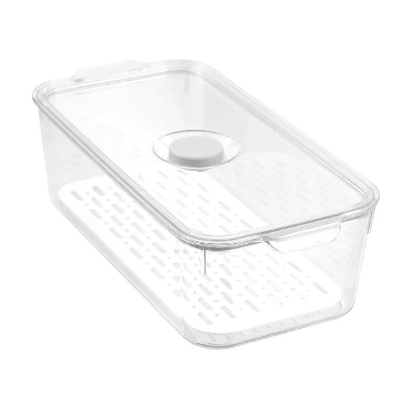 Boxsweden Rectangle Crystal Clear Fresh Green Saver Fresh Storer Container - 4L
