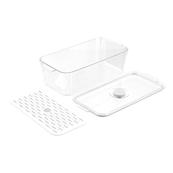 Boxsweden Rectangle Crystal Clear Fresh Green Saver Fresh Storer Container - 4L