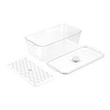 Load image into Gallery viewer, Boxsweden Rectangle Crystal Clear Fresh Green Saver Fresh Storer Container - 4L