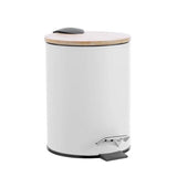 Load image into Gallery viewer, Bano Metal Bamboo Top Pedal Bin - 3L