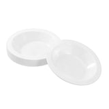 Load image into Gallery viewer, 25 Pack Lemon & Lime White Round Reusable Serving Plate - 18cm
