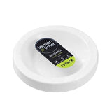 Load image into Gallery viewer, 25 Pack Lemon & Lime White Round Reusable Serving Plate - 18cm