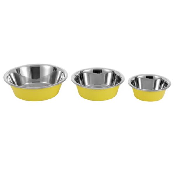 Stainless Steel Anti Skid 750ml Pet Bowl - 16.3cm x 16.3cm x 5.5cm