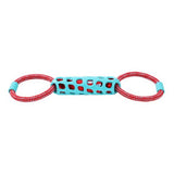 Load image into Gallery viewer, Squeak & Tug Double Tugger Tpr + Rope - 39cm x 12cm x 5cm