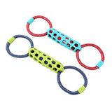Load image into Gallery viewer, Squeak & Tug Double Tugger Tpr + Rope - 39cm x 12cm x 5cm