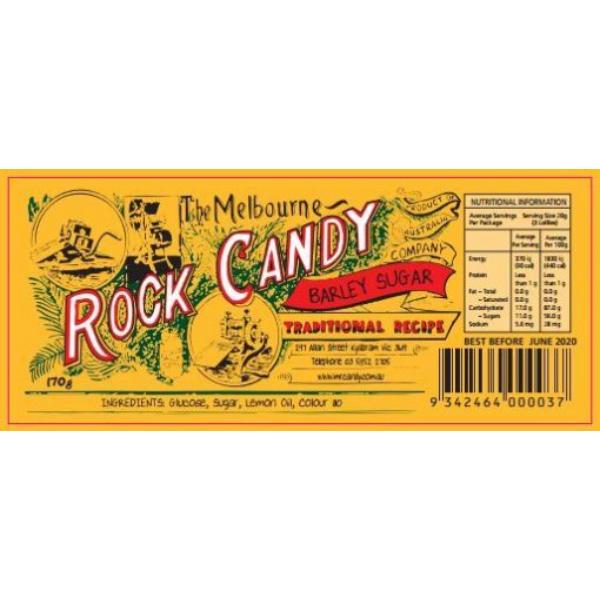 Barley Sugar Rock Candy - 170g