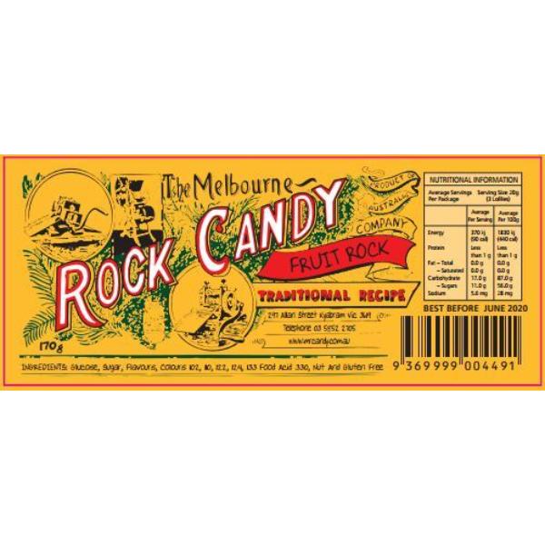 Strawberry Rock Candy - 170g