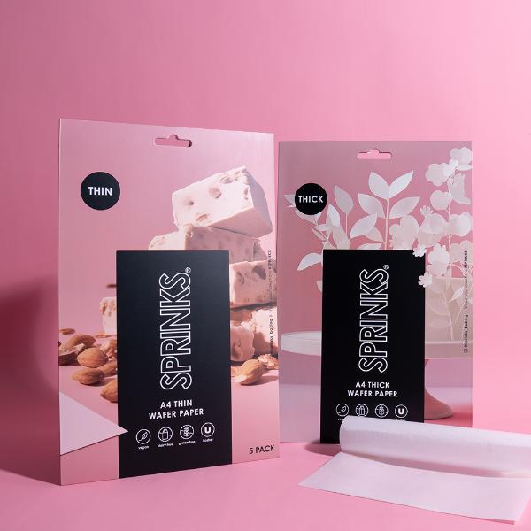 5 Pack White A4 Rectangle Thick Wafer Paper