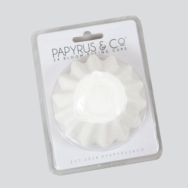 24 Pack White Blook Baking Cups