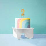 Load image into Gallery viewer, Gold Bold Number 2 Cake Topper