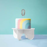 Load image into Gallery viewer, Silver Bold Number 0 Cake Topper