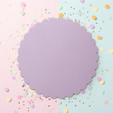 Load image into Gallery viewer, Pastel Lilac Scalloped Cake Board - 25.4cm

