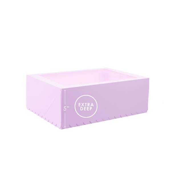 Pastel Lilac 12 Holes Papyrus Scalloped Tall Cupcake Box